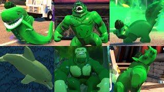 All Beast Boy Animal Transformations in Lego videogames