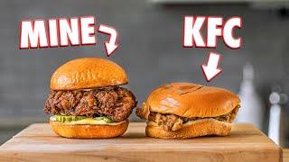 Making The KFC Chicken Sandwich At Home  But Better
