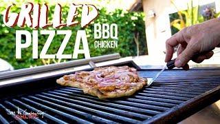 Easy Grilled BBQ Chicken Pizza Recipe  SAM THE COOKING GUY
