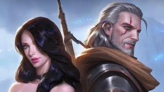 The Witcher Fanart：Geralt & Yennefer painting process