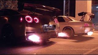 R35 GTR VS R32 GTR REV BATTLE