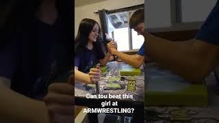 Can YOU beat this GIRL at Armwrestling?