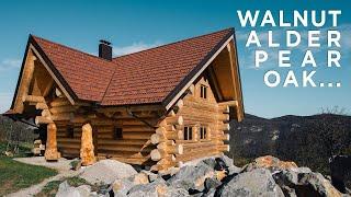 Log House Tour With 8 Types of Wood