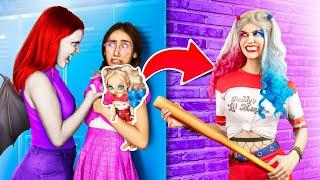 Harley Quinn Doll Comes To Life  From Nerd To Superhero