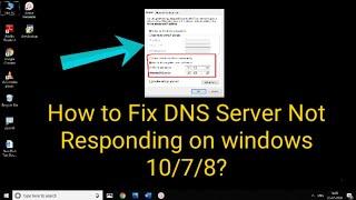 Fix  DNS Server is Not Responding in Windows 1087  Tamil  RAM Solution