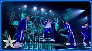 Haribow do Double Dutch BLINDFOLDED in NEXT LEVEL act  Semi-Finals  BGT 2024