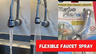 Turbo flex 360  Flexible faucet spray  Rupslife