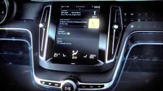 Volvo Concept Estate dashboard with touchscreen - the user interface