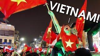 VIETNAM GOES CRAZY after defeating Qatar in Semi-Finals of AFC U-23 2018