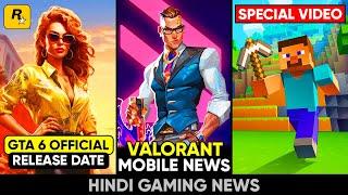 GTA 6 Official Release News  Valorant Mobile Update COC AC Big Controversy  Gaming News 210
