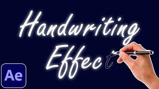 Handwriting Text Effect Animation Tutorial in After Effects  Write On Effect