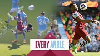 Mohammed Kudus bicycle kick v Manchester City  Every Angle 