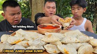 MUKBANG CIRENG AYAM SUWIR JUMBO COCOL S4MB3L L4V4  GA NYANGKA SE ENAK INI