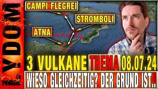 Campi Flegrei Stromboli und Ätna 3 Vulkane die sich Gleichzeitig verändern