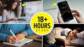 How to Study for 18 HOURS A DAY for over a Month with FULL Concentration  Students Motivational