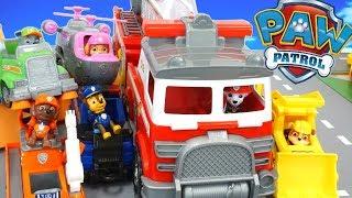 Paw Patrol Ultimate Rescue Fire Truck Toys Pups Rescue Animals in Adventure Bay