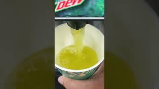 ASMR filling Mountain Dew #refreshing #drinks #satisfying #food