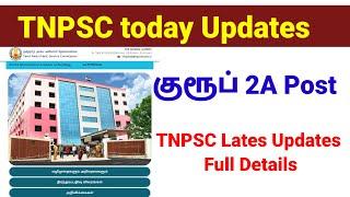 Tnpsc group 2A updates  TNPSC Today Updates  Tamilnadu jobs & govt news