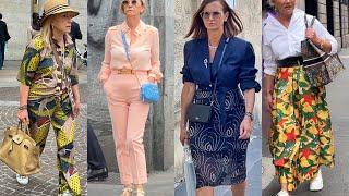 MILAN SUMMER DRESSES FASHION LOOK 2024  ITALIAN STREET STYLE & LUXURY SHOPPING WALK