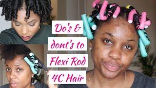 I MADE THE MISTAKE SO YOU DONT HAVE TO How to Flexi Rod 4C Natural Hair