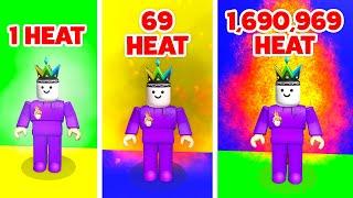 Melting Snow at 1690969 HEAT on Roblox BUT Every Second You Get +1 Heat