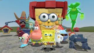 ALL SPONGEBOB SQUAREPANTS CHARACTERS in Garrys Mod