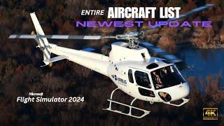MASSIVE Aircraft Update list Revealed for MSFS 2024 coming November