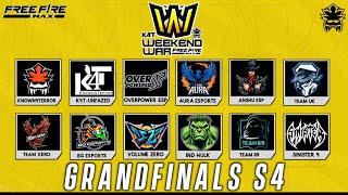 WEEKEND WAR S4 BY K4T ESPORTS  GRANDFINAL  FT. K4T KUF 69  VZ 