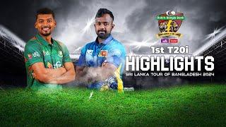 Bangladesh vs Sri Lanka Highlights  1st T20i  Sri Lanka tour of Bangladesh 2024