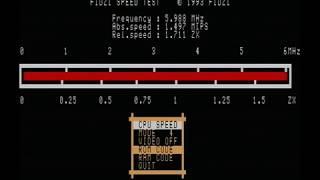 Sam Coupé  demo z80B 6Mhz fidzi speed test in Sam coupe