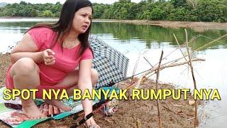 Tante Cantik jago mancing  mancing mania  Fishing mania 