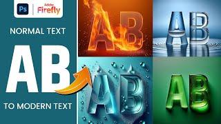 Mind-Blowing Modern Text Using Photoshop and Firefly  AI Tutorial  Photoshop Tutorial