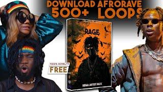 FREE DOWNLOAD 500+ Rema Afro Rave Loops  Rage Sample Pack Afrobeat Drums Guitars Melody Loops MIDI