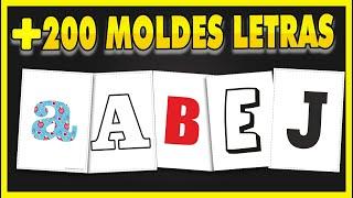 Moldes de letras + 200 PLANTILLAS  LETRAS PARA IMPRIMIR GRATIS