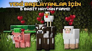 Oynamanızı Kolaylaştıracak En İyi 5 Başlangıç Seviyesi Hayvan Farmı  Minecraft