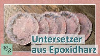 Untersetzer aus Epoxidharz selber machen I einfache Anleitung