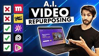 Top 5 AI Video Repurposing & Editing Apps Comparison  Vizard Opus Vidyo Munch Choppity…