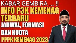 INFO P3K KEMENAG TERBARU_JADWAL FORMASI DAN KUOTA PPPK KEMENAG 2023_INFO PPPK 2022 TERBARU HARI INI