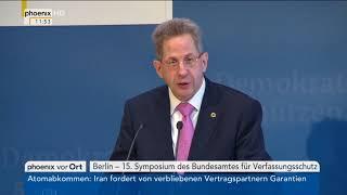 Verfassungsschutz-Symposium Pressekonferenz mit Hans-Georg Maaßen vom 14.05.2018