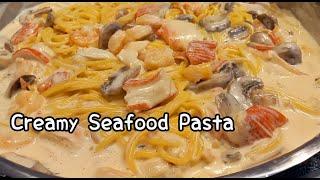 Creamy Seafood Pasta Recipe  Creamy Pasta with Seafood