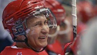 Putin Stars in Exhibition Hockey Game Scores Eight Goals