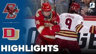 Boston College vs Denver  NCAA Hockey Frozen Four Final  Highlights - April 13 2024