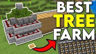 BEST AFK Tree Farm Minecraft Bedrock 1.21