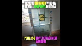 Pella- How to install vinyl replacement window Pella 150