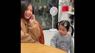 Giả vờ gọi điện cho cô giáo của MinHee và cái kết  Em bé nói tiếng Anh MinHee  growwithminhee