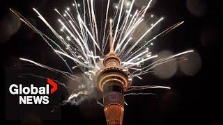 New Years 2024 New Zealand ushers in new year with fireworks in Auckland