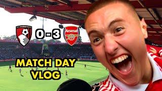 Bournemouth Vs Arsenal Matchday Vlog Saliba Scores A Worldie We Are Top Of The League