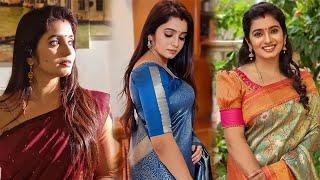 Srithika Saneesh Saree Beauty  Srithika Hot Scene Movie  Srithika Actress Vertical Status Edit HD