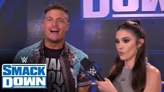 Grayson Waller interrupts Cathy Kelley to break some news SmackDown Exclusive Aug. 4 2023