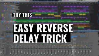 Easy way to get a reverse delay effect Sounds great on vocal chops.